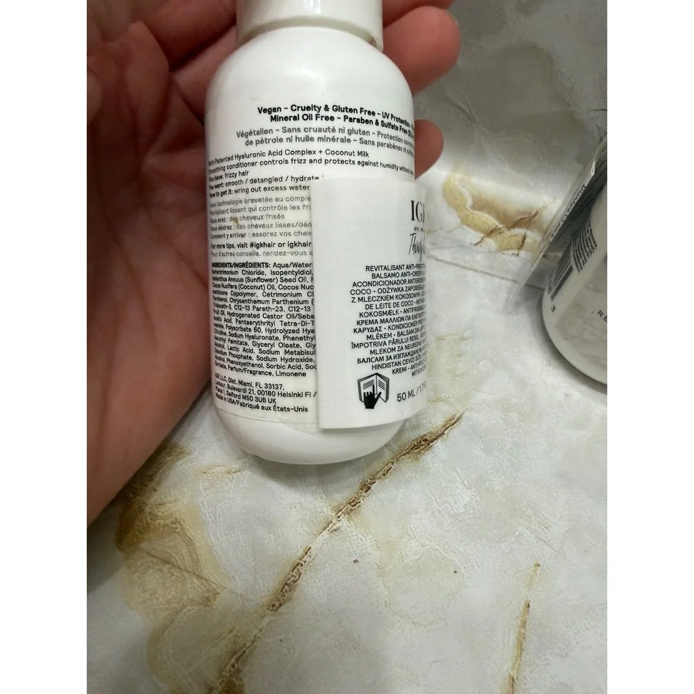 IGK Thirsty Girl Coconut Milk Anti-Frizz Conditioner 1.7oz Lot of 6 Travel Size